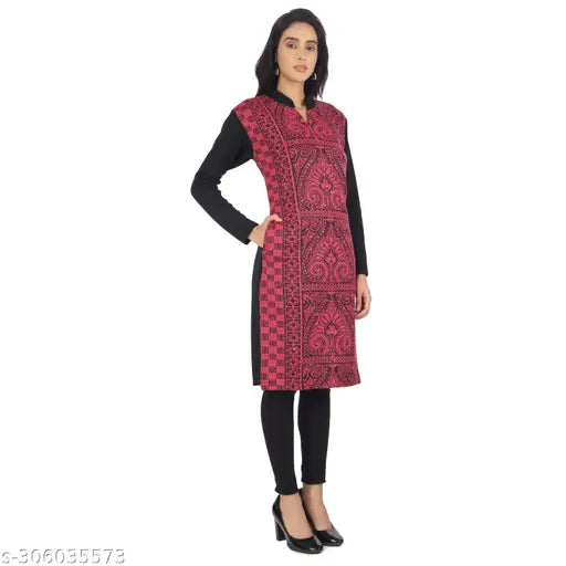 TRENDY WOMENS WOOLEN KURTA