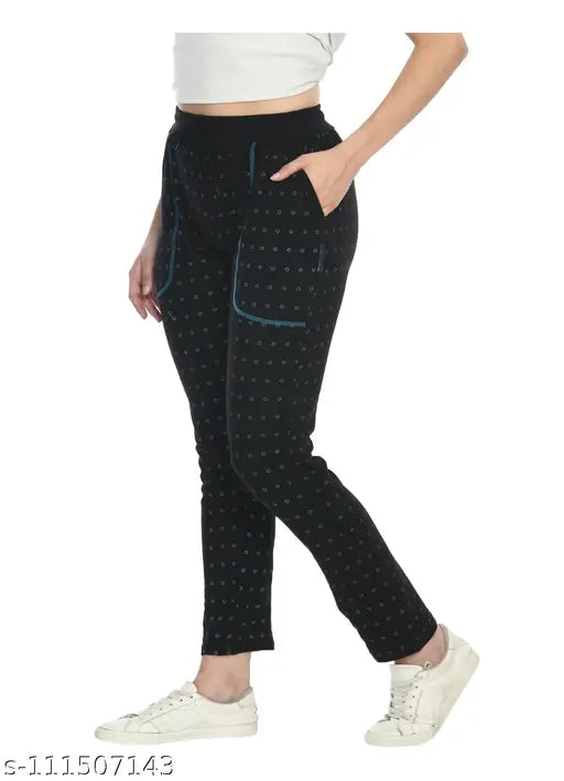 KAVYA Womens Cotton Printed Lower/Pyjama Trackpants (Pack of 2)