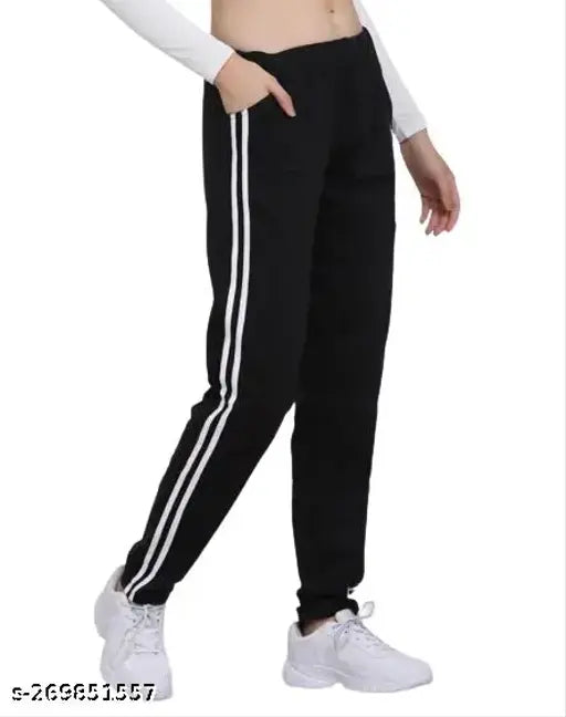 Black Pack of 1 Women's Track Pant|Activewear| Gymwear|Sportswear| Active Bottomwear