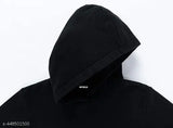 """""Kids/Boys Girls Pullover Solid Kangaroo Pocket Hoodies Sweatshirt"""""Black