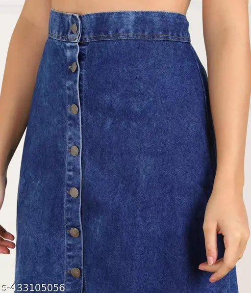 Denim Trendy Fancy Feminie Unique Women Western Skirts For Women