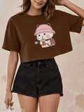 Pretty Fashionable Trendy Women's Crop Top Tshirt T-shirt