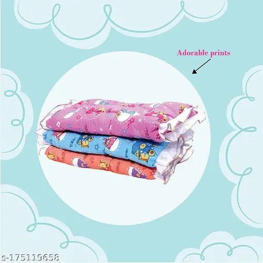 Newborn Baby Cotton Godari, Cradle Bed, Baby Bed, Godadi , go dri (Multicolored)(0-6 Months) Pack of 3