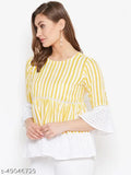 Women Striped Casual and Office Wear Top