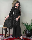 Women's Georgette Sharara Kurta Set