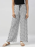 payzama for women & Women's Cotton Printed Pyjama. Grey Pajamas