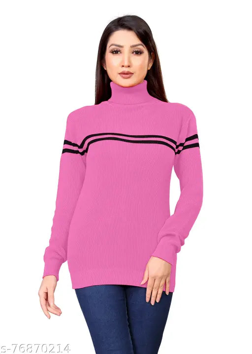 High Neck Women Sweatshirt