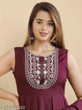 Rashi Women Rayon Kurta With Sharara And Dupatta Set (Maroon)