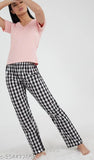 Women's Cotton Checkered Pajama Pack of 1