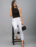 Black white cigar pants trousers jeggings for women