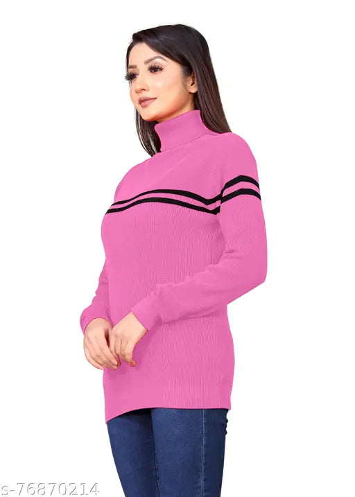 High Neck Women Sweatshirt