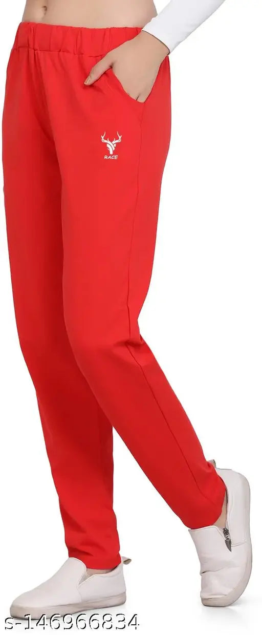 zazbi Solid Women Red Pyjamas