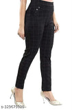 Stylish Checked Jeggings Combo for Woman And Girls