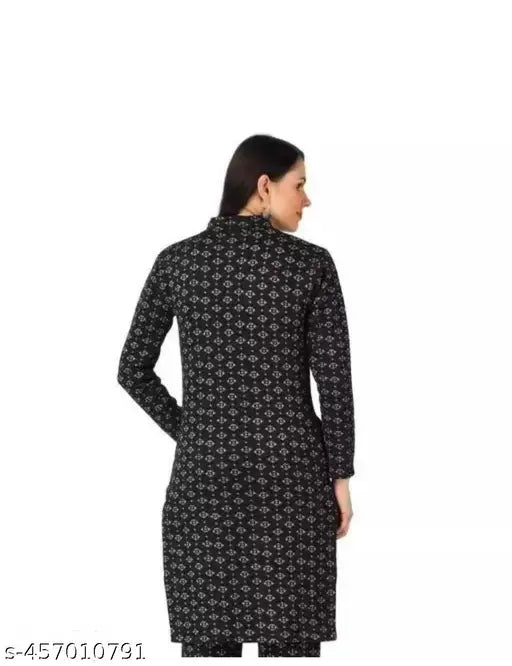 Black Woolen kurti