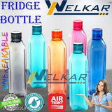 fridge bottle Crystal Clear Water Bottle 1 litre, Plastic Fridge Water Bottle Set-Multicolour 1000 ml Bottle Leak proof & break-proof|Best Usage for Office/School/College/Gym/Picnic/Home/Fridge (Pack of 6, Multicolor, venise bottle,1000 ml )21/.1615