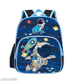 Polyester 26 L School Backpack With Pencil School Bag Class 1 to 8 Daypack(BK_Blue_Space_Fish_24)