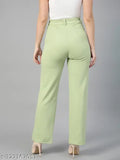 Women Regular Fit Cotton Blend Trousers