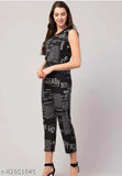 JUMPSUIT, NEWSPAPER PRINT JUMPSUIT, TRENDY JUMPSUITS FOR GIRLS AND WOMENS