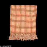 Orange Beige Waffle Throw