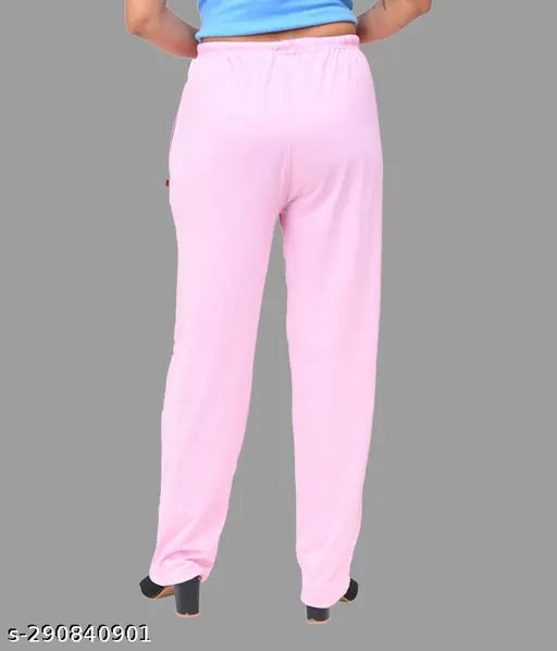 SK HOSIERY : Women's & Girls Cotton Plain Pyjama/Track Pant Lower / 100% Export Quality Soft Cotton Stuff