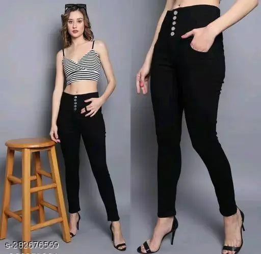 WOMEN BLACK JEANS