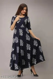 Pretty Glamorous Women Dresses,New Stylish Long Rayon Kurti