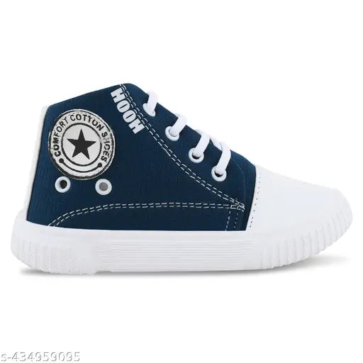 Boys and Girls Indain Walking Sport fancy part wear daily use, indoor outdoor, skin friendly, Lightweight Shoes (1 Years To 13 Years ) Fancy Shiny White blue