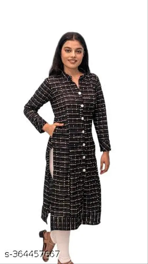 Ani???? Black Woolen Kurti for Women