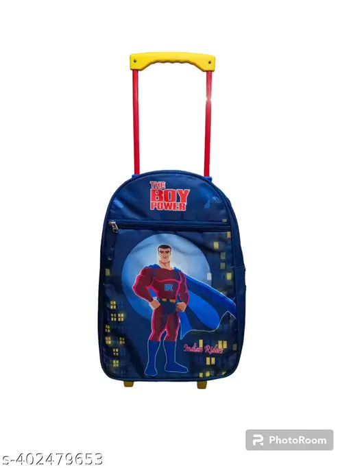 Indian Riders(18inch)( SUPER MAN School Kids Trolley Bag Waterproof Trolley (18inch)( 35 L ) Waterproof Trolley (Multicolor, 35 L)