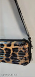 Box sling bag animal print side bag for girls