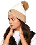 SoSh Fancy Beautifully wooven Expandable Very Soft Beanie Winter Hat Slouchy Warm Snow Knit Skull Woolen Cap for women Imported Velevt cum woolen hat