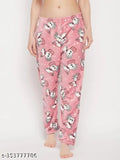 Women's Winter Fluffy Pajama Pants Warm Fleece Lounge Pants Sleepwear