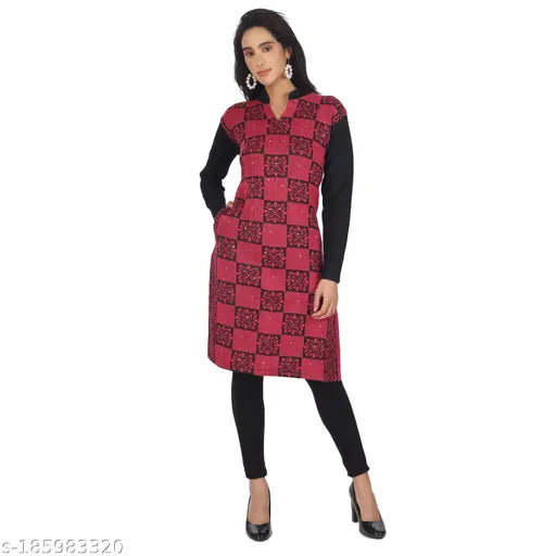 TRENDY WOMENS WOOLEN KURTA Kurtis