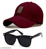 New latest trendy designer adjustable Ediko cap and black wayfarer sunglasses | cotton cap, ummer cap, stylish cap, new Cap, d mn|