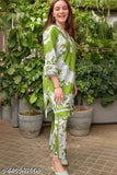 green jump suit