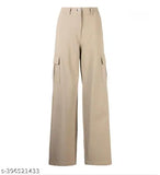 Casual Pants For Women: New Spring High-waisted Straight-legged Tapered Pants With Wide-legged Design