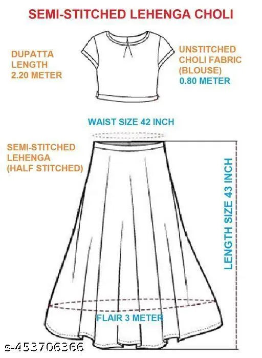 NEW TRENDY RUNNING FASHIONABLE NET WOMEN LAHENGA CHOLI , BOLLYWOOD STYLE OUTFIT AND PITCH COLOR CLASSY DESIGEN SEMI STITCHED DESIGNER LEHNGA CHOLI WITH SUPERB UN-STICH BLOUSE