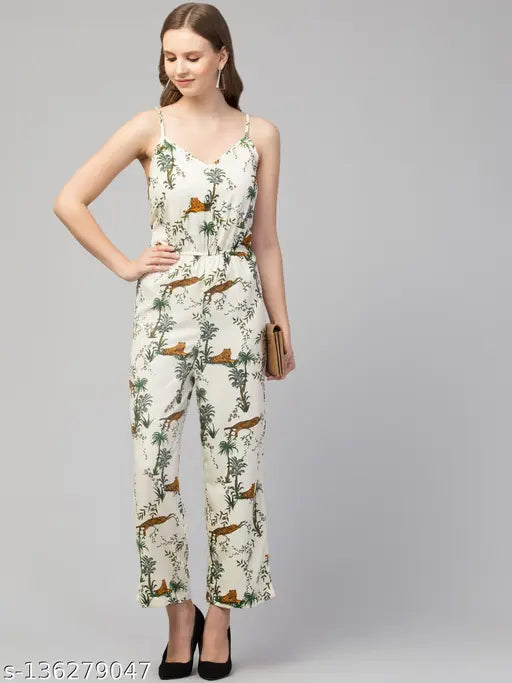 Spegety Neck printed Jumpsuits