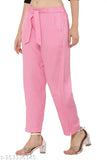 Priya Point Regular Fit Women Baby Pink Trouser