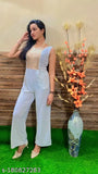 TRENDY PARTY WEAR JUMPSUIT WITH SEQUENCE