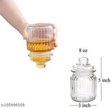 350 ml Glass jar with Air Tight Lid for Coffee Sugar Salt Tea Herbs Jar,Jam Jar,Cookie Jar,pop Glass jar,Biscuit Glass Jar,Masla Storage Glass Jar (6)