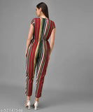 Vivient Women Multicolour Stripe Casual Jumpsuits