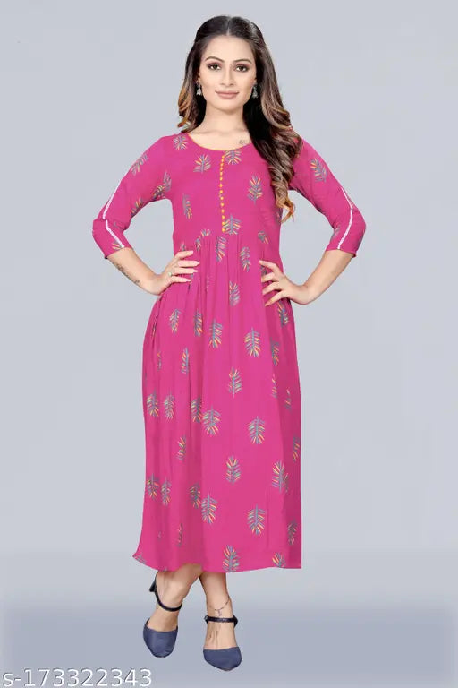 FLORAL PRINT CALF LENGTH ALL SIZE MEESORRA KURTI