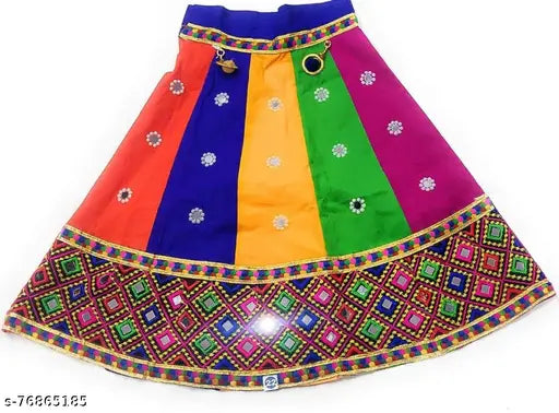 Little Dreams Multicolour Party Wear Taditional Lehange Choli Set Kids Girl.