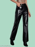 Tandul Regular Fit Women Black Trousers