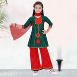 Hayat Fashion Girl's Read to wear Kurta Pant & Dupatta set