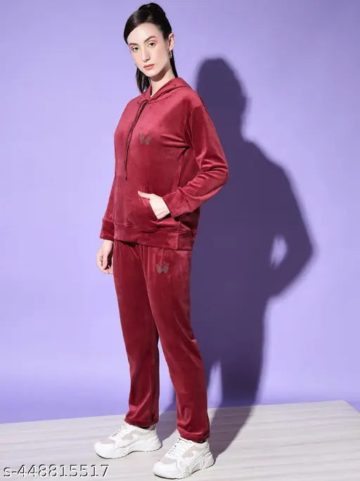 HF Velvet Maroon Tracksuit