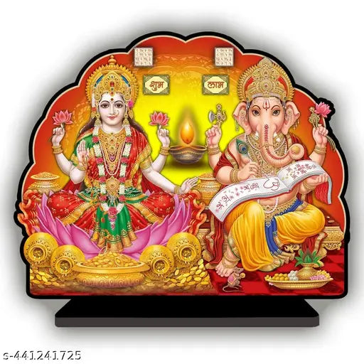 God laxmi Ganesha Idol wooden