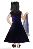 Kid Girl's Fancy Navy Blue Lehenga Choli