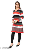 MAGKNIT Woollen Knee Length Designer Knitted Kurti for Women